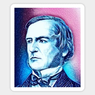 George Boole Snowy Portrait | George Boole Artwork 12 Magnet